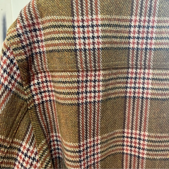 Todd Snyder Wool Blend Yellow Plaid CPO Shirt Jacket Large - Picture 5 of 12